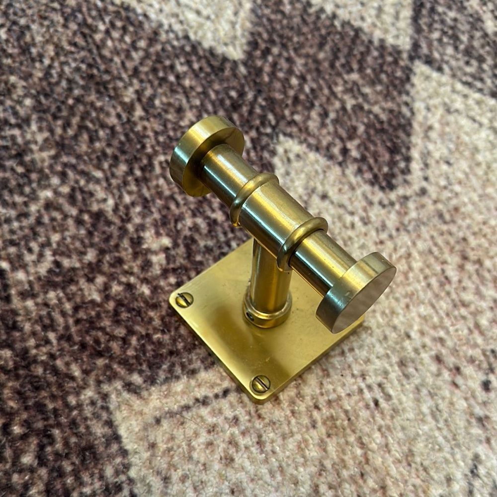 Vintage double brass hook by pottery barn